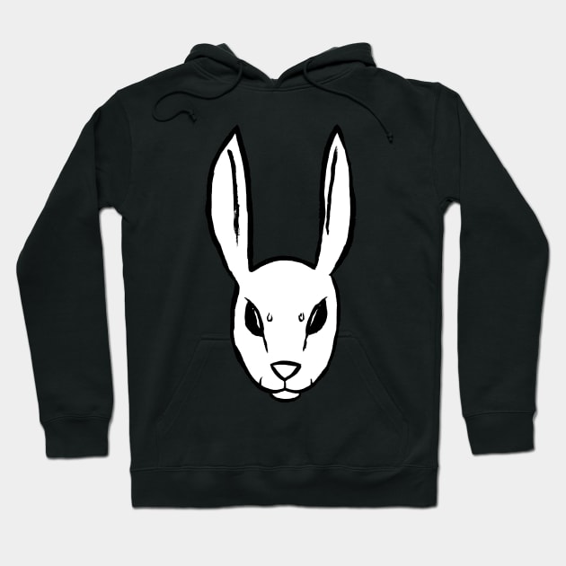 Violent White Rabbit Hoodie by Dbaudrillier